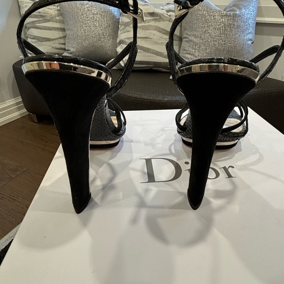 Dior Calzatura black chain sandal size 8.5 - Picture 4 of 16